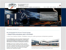 Tablet Screenshot of elko-verbindungstechnik.de